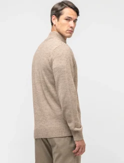 Piazza Italia Maglia girocollo lavorazione jacquard regular fit - Beige Hot