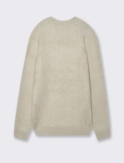 Piazza Italia Maglia girocollo lavorazione full jacquard regular fit - Beige ecru Clearance