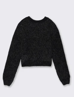 Piazza Italia Maglia in ciniglia manica lunga applicazioni di paillettes e filo metallizzato - var 2 Online