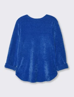 Piazza Italia Maglia in filato effetto peluche tinta unita; scollo a barca; maniche lunghe. - Royal Cheap