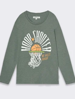 Piazza Italia Maglia in jersey con doppia stampa fronte retro in stile pop - salvia Verde Best Sale