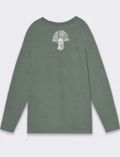 Piazza Italia Maglia in jersey con doppia stampa fronte retro in stile pop - salvia Verde Best Sale