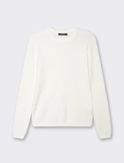 Piazza Italia Maglia in morbido filato girocollo in jaquard effetto metallizzato - Avorio Beige Shop