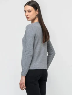 Piazza Italia Maglia in morbido filato modello cardigan in jaquard effetto metallizzato - chiaro Grigio Hot
