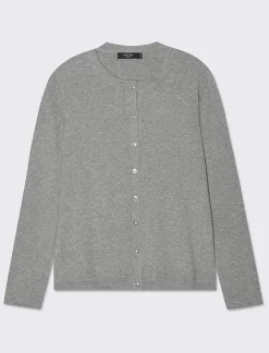 Piazza Italia Maglia in morbido filato modello cardigan in jaquard effetto metallizzato - chiaro Grigio Hot