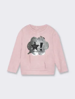 Piazza Italia Maglia in tessuto morbido con applicazione - Rosa Fashion