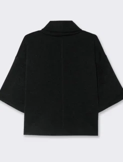 Piazza Italia Maglia manica a 3/4 con strass - Nero Sale