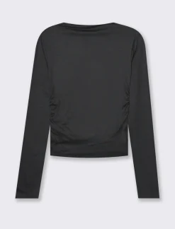 Piazza Italia Maglia manica lunga giro collo vestibilità slim - Nero Fashion