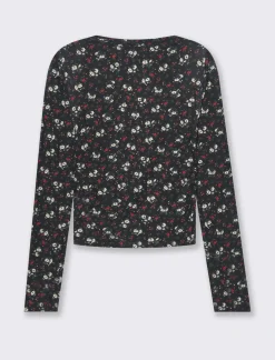 Piazza Italia Maglia manica lunga giro collo vestibilità slim - var 1 New