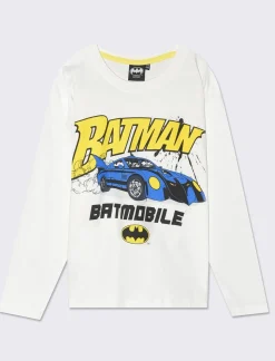 Piazza Italia Maglia manica lunga in jersey con stampe frontali Batman. - Fantasia Multicolore Online
