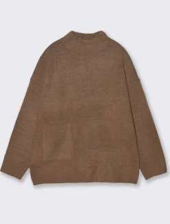 Piazza Italia Maglia mezzo collo e manica lunga con tasca applicata - Grigio castoro Cheap