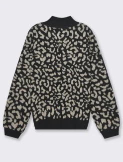 Piazza Italia Maglia mezzo collo in jacquard leopardato e filo effetto metallizato - var 2 Hot