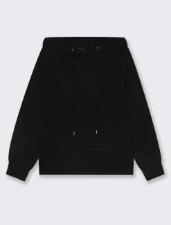 Piazza Italia Maglia modello felpa con cappuccio e culisse e tasche a marsupio - Nero Cheap