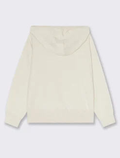 Piazza Italia Maglia modello felpa con cappuccio e culisse e tasche a marsupio - Avorio Best Sale