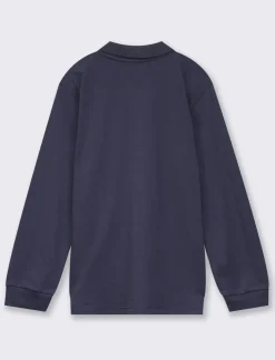 Piazza Italia Maglia polo piquet di cotone con ricamino e bottoncini - Blu Hot