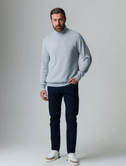 Piazza Italia Maglia regular fit dolcevita in filato premium effetto lana - chiaro mel. Grigio Fashion