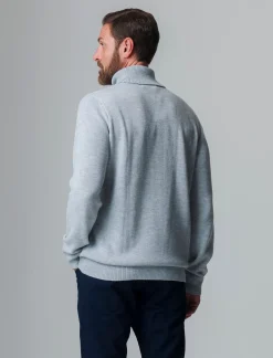 Piazza Italia Maglia regular fit dolcevita in filato premium effetto lana - chiaro mel. Grigio Fashion