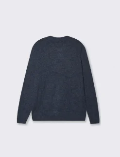 Piazza Italia Maglia regular fit dolcevita in filato premium effetto lana - Blu melange 0 Shop