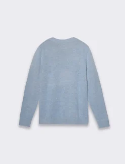 Piazza Italia Maglia regular fit dolcevita in filato premium effetto lana - melange Azzurro Cheap