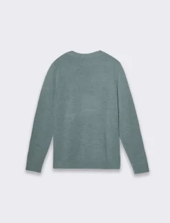 Piazza Italia Maglia regular fit dolcevita in filato premium effetto lana - melange Verde Outlet