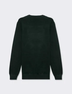 Piazza Italia Maglia regular fit girocollo in misto viscosa - scuro Verde Sale