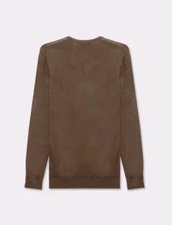 Piazza Italia Maglia regular fit girocollo in misto viscosa - kaki Verde Cheap