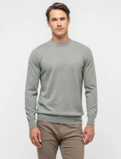 Piazza Italia Maglia regular fit girocollo in filato premium effetto lana - salvia Verde Online