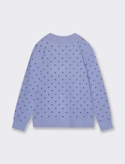 Piazza Italia Maglieria con stampa all over in stampa floccata - Azzurro New