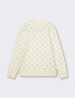 Piazza Italia Maglieria con stampa all over in stampa floccata - Beige Hot