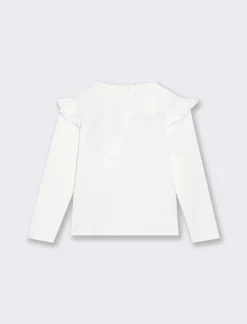 Piazza Italia Maglietta con ricamo frontale - panna Bianco New