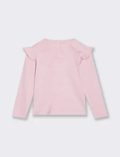 Piazza Italia Maglietta con ricamo frontale - Rosa Flash Sale