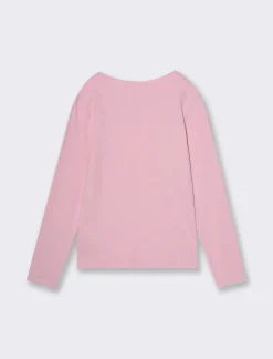 Piazza Italia Maglietta in cotone elastico e patch con borchie - Rosa Fashion