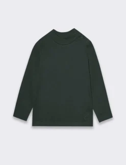 Piazza Italia Maglietta in interlock con ricamo - petrolio Verde Shop