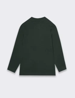 Piazza Italia Maglietta in interlock con ricamo - petrolio Verde Shop