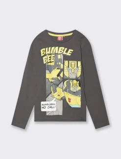 Piazza Italia Maglietta in jersey con stampe transformers in tre colori - piombo Grigio Outlet