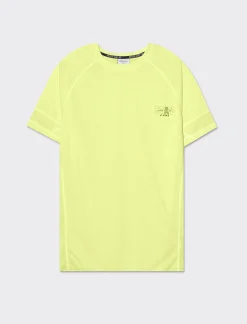 Piazza Italia Maglietta in tessuto tecnico elasticizzato - Giallo Shop