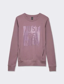 Piazza Italia Maglietta manica lunga in tessuto morbido elasticizzato - malva Viola Best Sale