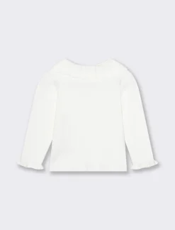 Piazza Italia Maglioncino con collo lavorato - panna Bianco Shop