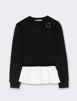 Piazza Italia Maglioncino con inserto - Nero Online