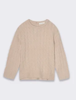 Piazza Italia Maglioncino da neonato a trecce mano calda - Beige Fashion