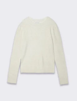 Piazza Italia Maglioncino leggero da bambina con lavorazione a trecce - sporco Bianco Cheap