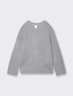 Piazza Italia Maglioncino manica lunga con dettagli sul davanti - mel. Grigio Sale
