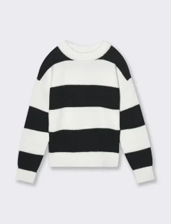 Piazza Italia Maglione in morbida poliviscosa - Righe Pattern Store