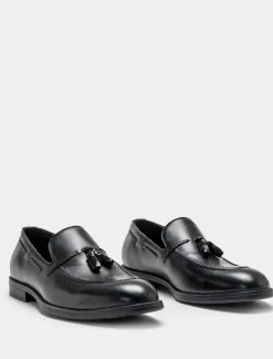 Piazza Italia Mocassino con nappine in poliuretano - Nero Hot