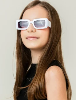 Piazza Italia Occhiali da bambina rettangolari - Bianco Store