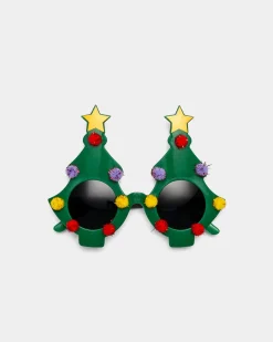 Piazza Italia Occhiali natalizi da donna - Verde Cheap