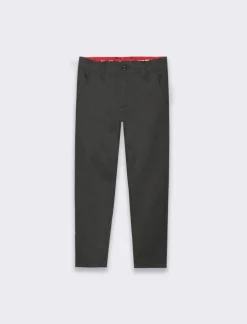 Piazza Italia Panataloni da bambino con tasche america in tessuto gambardina - Nero Fashion