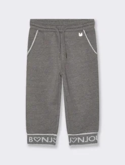 Piazza Italia Pantafitness in felpa, con coulisse in vita e motivo jacquard in lurex - mel. Grigio Discount