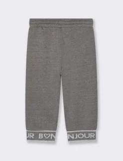 Piazza Italia Pantafitness in felpa, con coulisse in vita e motivo jacquard in lurex - mel. Grigio Discount