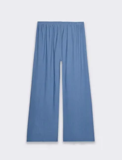 Piazza Italia Pantalaccio basico con elastico in vita e coulisse - Denim Blu Fashion